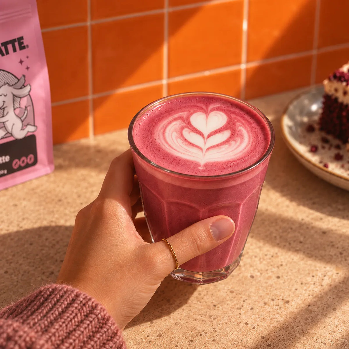 Beetroot Cocoa Latte