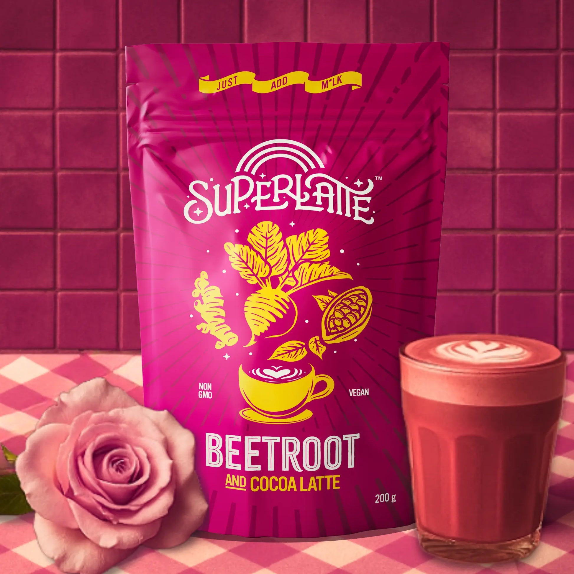 Beetroot & Cocoa Latte