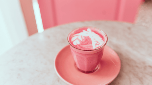 Discover Superlatte's Beetroot Latte, a delicious hot chocolate with a beetroot-y twist!